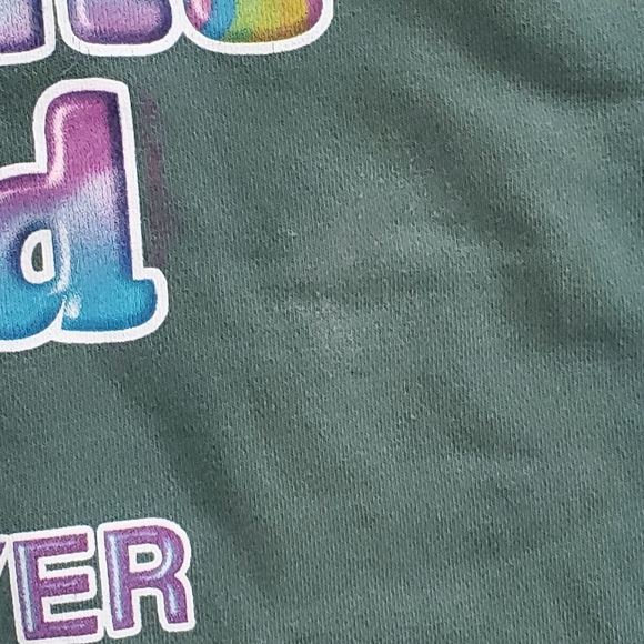 John Mayer Current Mood Hoodie Sweatshirt Size XL Green Lisa Frank - Picture 3 of 7